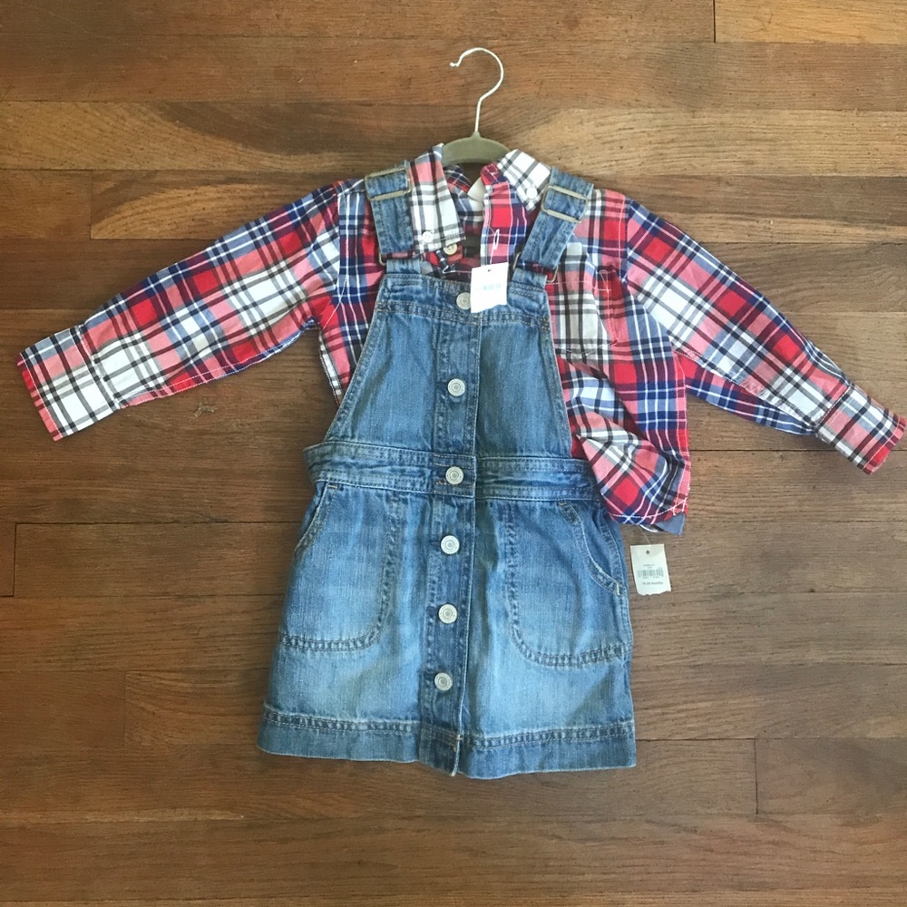 NWT Gap overall dress set
